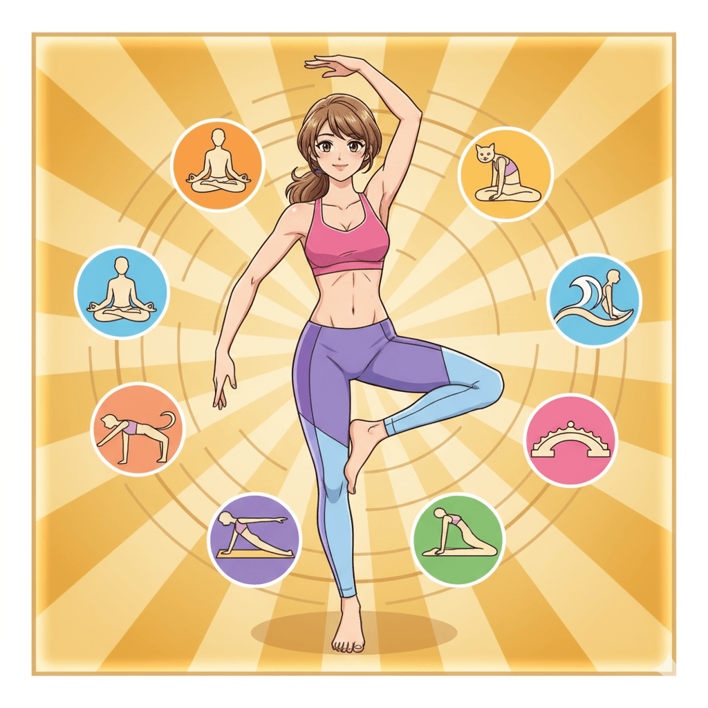 스트레스 해소를 위한 요가 & 필라테스 동작