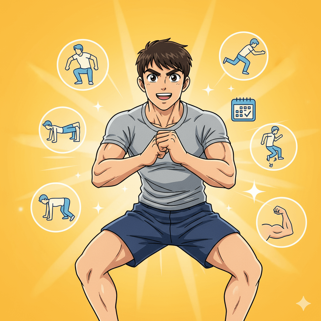 전신 근력 강화에 좋은 맨몸 운동 루틴